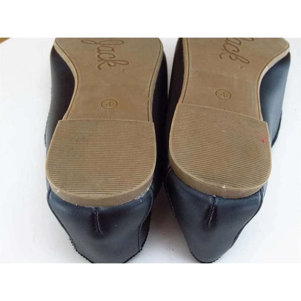 Cat & Jack Sz 4 Shoes Girls Youth Ballet Black Synthetic Slip‎ On